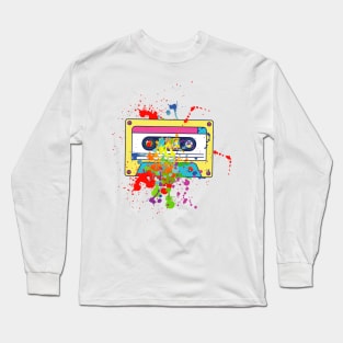 Cassette Tape Costume 80s 90s Long Sleeve T-Shirt